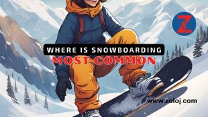 Where is snowboarding most common